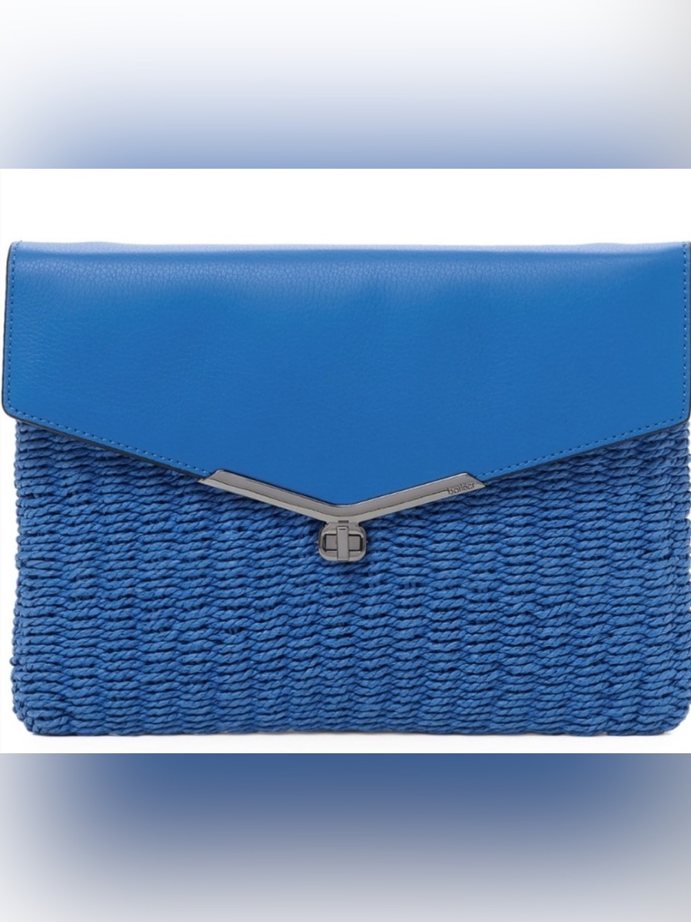 Botkier Valentina Leather/Raffia Crossbody/Clutch